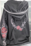 5544 Roses all over (NEW Design) Hoodie jacket