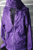 Purple Dripping Light Fitted Hoodie