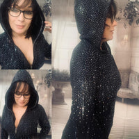 All Over Bling Hoodie (HAND MADE)