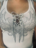 Heart Wings Bling Lace Front (Bling Eye Lits)