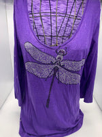 M308 Dragon Fly V-Neck Elbow Sleeve