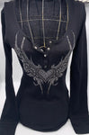 T11759A   Henley Thermal Heart Wings