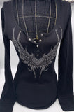 T11759A   Henley Thermal Heart Wings