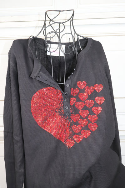 1/2 Full of Hearts Button Thermal
