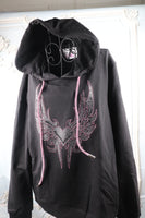 Pink Heart Wings Pullover Or Zip
