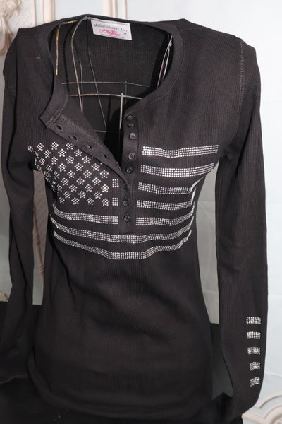 Flag Button Thermal Long Sleeve