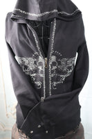 M8001  Skull Rider Hoodie Jacket