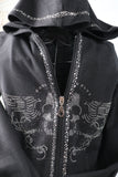 M8001  Skull Rider Hoodie Jacket