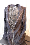 M8706 Lace imprint side cinched jacket