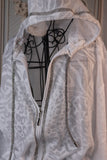 M8709 Long Burn-Out Light Cover-up Jacket