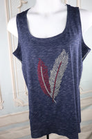 M251 2/tone Loos Fit Feathers