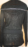M8709 Burn-Out Long String Hoodie Jacket