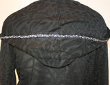 M8709 Burn-Out Long String Hoodie Jacket
