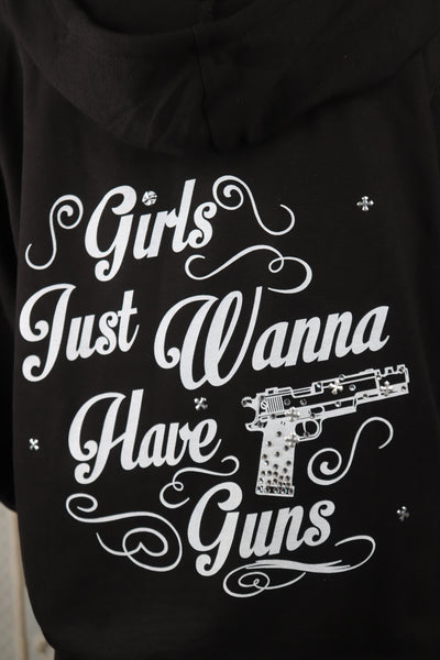 Girls just wanna have guns (Screenprint) Zip Hoodie