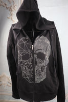 70675        2/Tone Skull on a Zip Hoodie Jacket