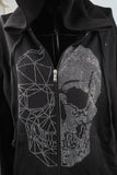 70675        2/Tone Skull on a Zip Hoodie Jacket
