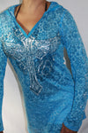 M731 (NEW Paisly Print)  V-Neck Cover-up Rose Wings