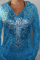 M731 (NEW Paisly Print)  V-Neck Cover-up Rose Wings