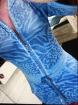 M8709 Burn-Out Long String Hoodie Jacket