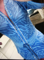 M8709 Burn-Out Long String Hoodie Jacket