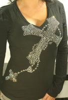 Rosary  V-Neck Long Sleeve