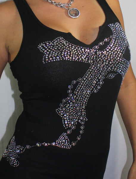 Rosary Cross V-Cut Tank
