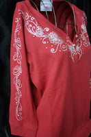 M355 Butterfly Snap  3/4 Sleeve