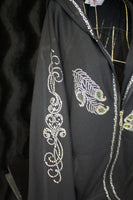 #M8001 Feather / Double Bling Stones & Arms