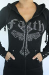M8001 Faith Cross Hoodie