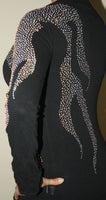 Flame Arms V-Neck Long Sleeve