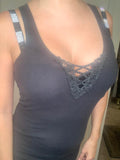 Lace Front Racer Tank