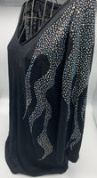 M308  Flame Arms V- 3/4 Sleeve