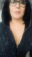 All Over Bling Hoodie (HAND MADE)
