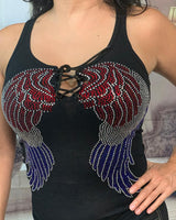 U.S.A Wings OPEN FRONT