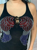 U.S.A Wings OPEN FRONT